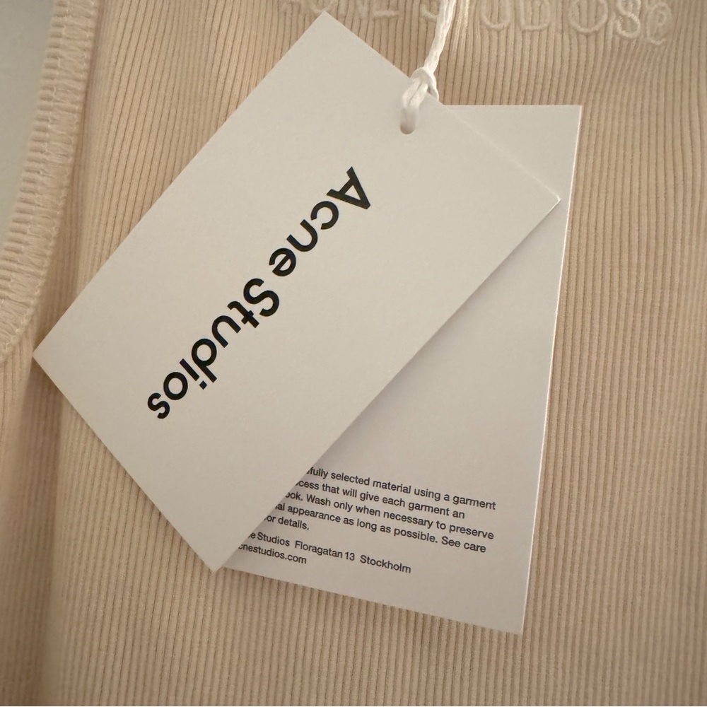 Acne Studios Ribbed Tank Top - Picture 5 of 8